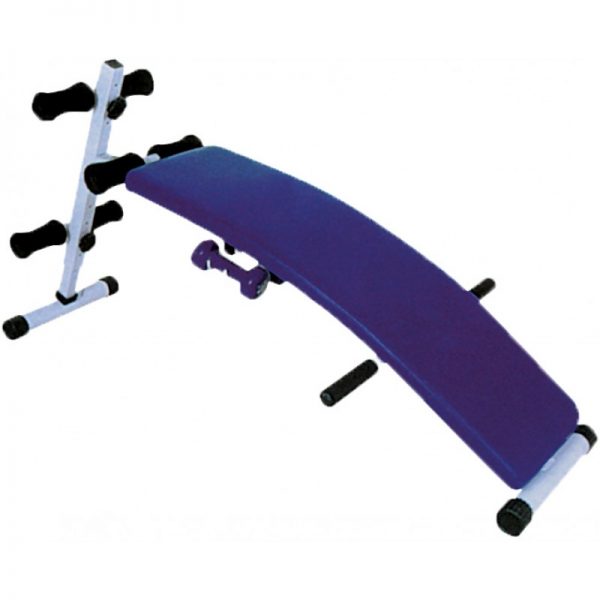 Извита лежанка за коремни преси SPARTAN